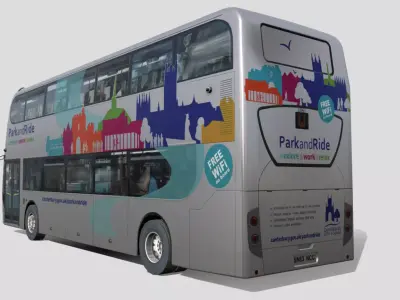 Alexander Dennis Enviro 400 Park and Ride Low-poly 3D model