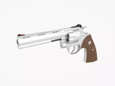 Colt python  Low-poly Low-poly 3D model