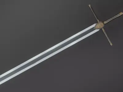 Sword 06 Low-poly 3D model