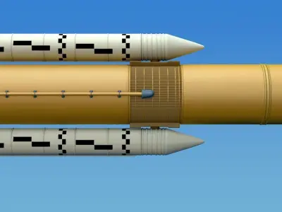 NASA Space Launch System 3D model