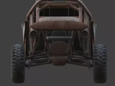 Rusted Apocalypse Desert Raider 3D Model Low-poly 3D model purchase