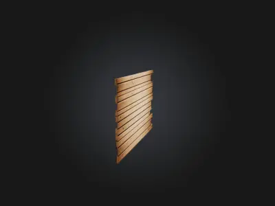 Wooden Planks Low-poly 3D model purchase