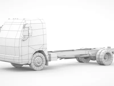 MITSUBISHI FUSO CANTER FE160 2019 Low-poly 3D model