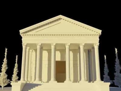 Ancient Temple 3D model purchase