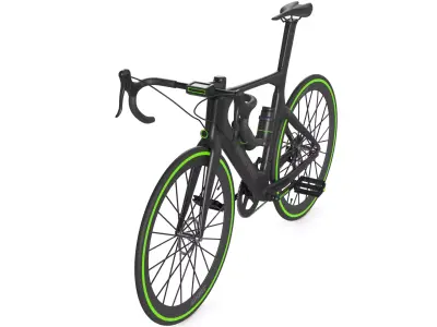 Endurance Road Bike Low-poly 3D model