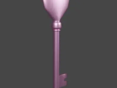 Heart Key 3D model