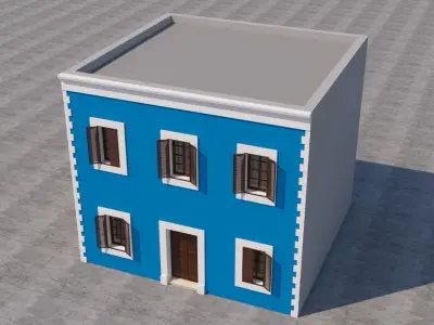 Mexican House 3D model 4