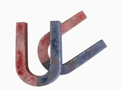 Magnet 01 Low-poly 3D model