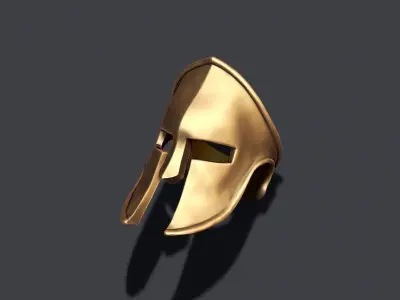 Spartan helmet ring 3D print model