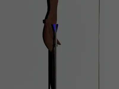 Wooden Bow 3D model purchase