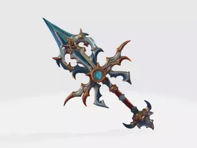 Fantasy spear 3D model