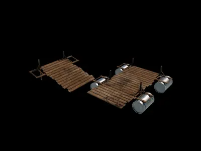 Old Raft  3D model