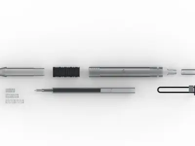 Ballpoint pen 3D model buy