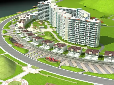 High-Rise Residential 3D model 29