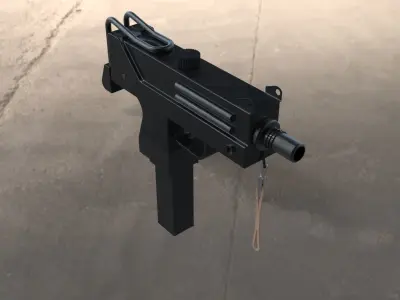 Mac-10 SMG gun 3D model