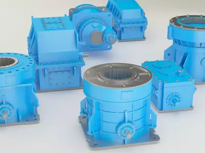 Industrial Gearbox Collection 3D model