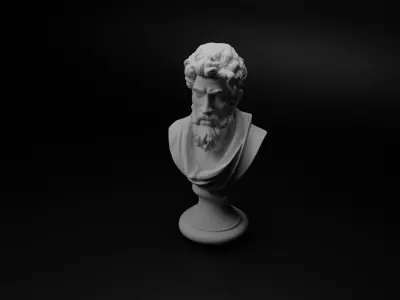 Persian Immortal Bust Chess 3D print model purchase