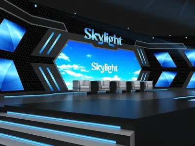 Event Stage Design Sky Light  3D model