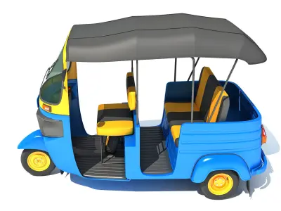 Mini Taxi 3D model