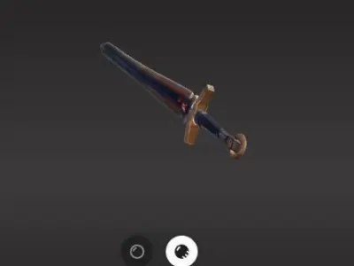 Fantasy Sword or Weapon 3D model