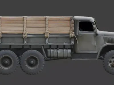 WWII Light Tank 3D  Low-poly 3D model