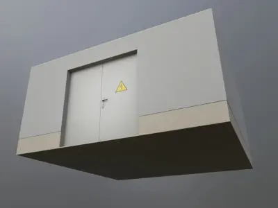 Power Storage Container Low-poly 3D model