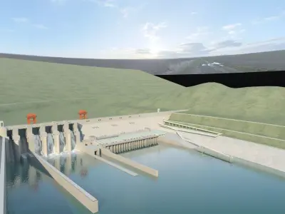 Hydroelectric Power Station 1 3D model