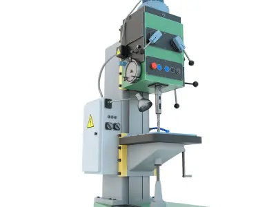 Machine tool drilling press vertical 2N150 3D model