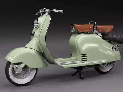 Lambretta 125 LD 3D model