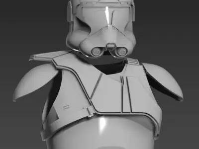 Phase II Gunner trooper upgrade part for 3d printing files 3D print model