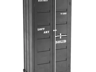 Sea Container Wardrobe 3D model