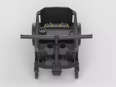 Baby stroller 3D model 3D model 24