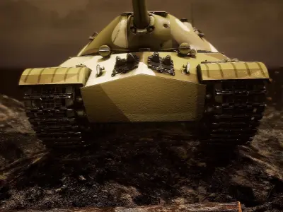 Tank IS-3 1944  UE4-UE5 Low-poly 3D model