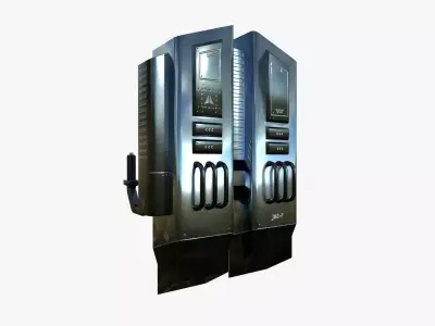 Jetpack F06 Chrome - SciFi Character Design Low-poly 3D model