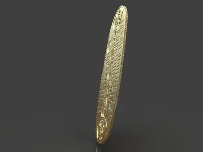 Gold Coin Koban 3D print model
