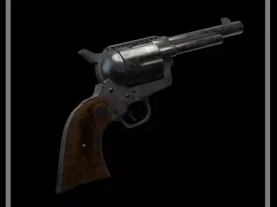 Revolver Colt 45 3D model