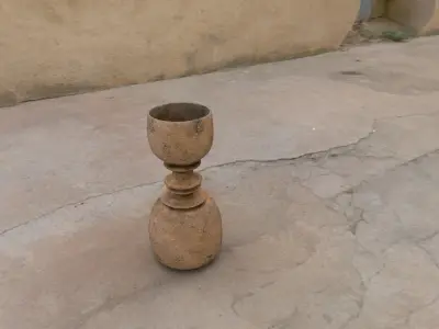 mortar and pestle Low-poly 3D model