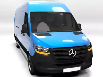 MERCEDES SPRINTER M 2019  Low-poly 3D model