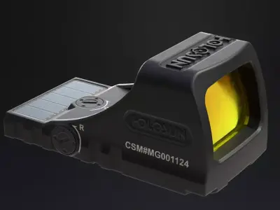 Holosun ELITE SCS red dot sight Low-poly 3D model