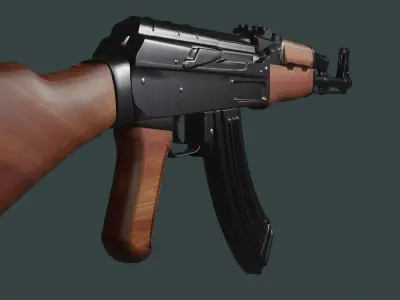 AK-47 ak - rifle Low-poly 3D model