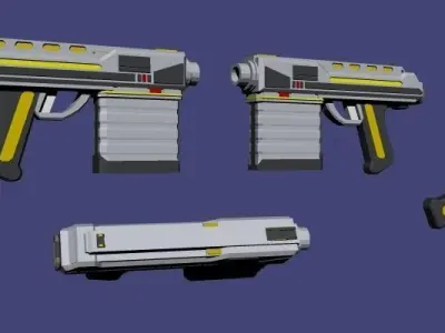 E11 - E20 Blaster Pistols 3D model