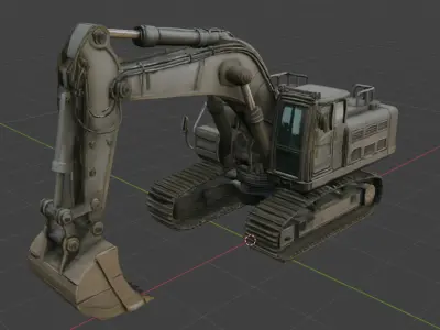 excavator 3D model