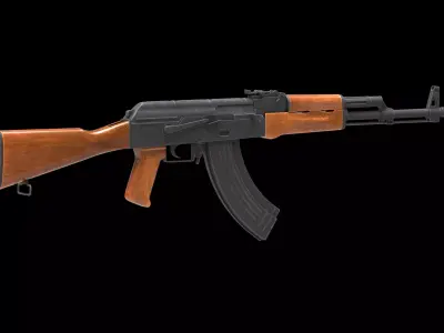 AKM Low Poly ak - rifle Low-poly 3D model