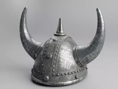Viking helmet 3D model shop