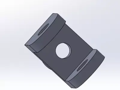 Rod End Clevis Bracket Support 3D model