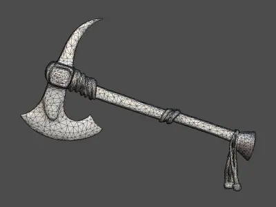 High Poly Detailed Arrow Quiver Fantasy 3D Model Low-poly 3D model