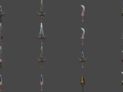 70 Sword Collection 3D Model Pack