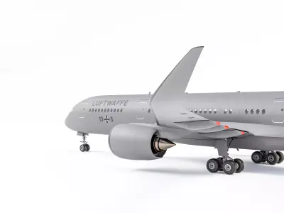 Airbus A350-900 Luftwaffe 3D model