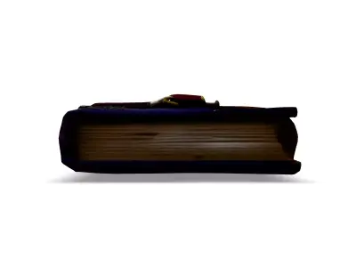 Antique Leather Bound Book 3D Model Low-poly 3D model