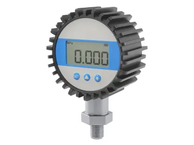 Digital Pressure Gauge 3D model